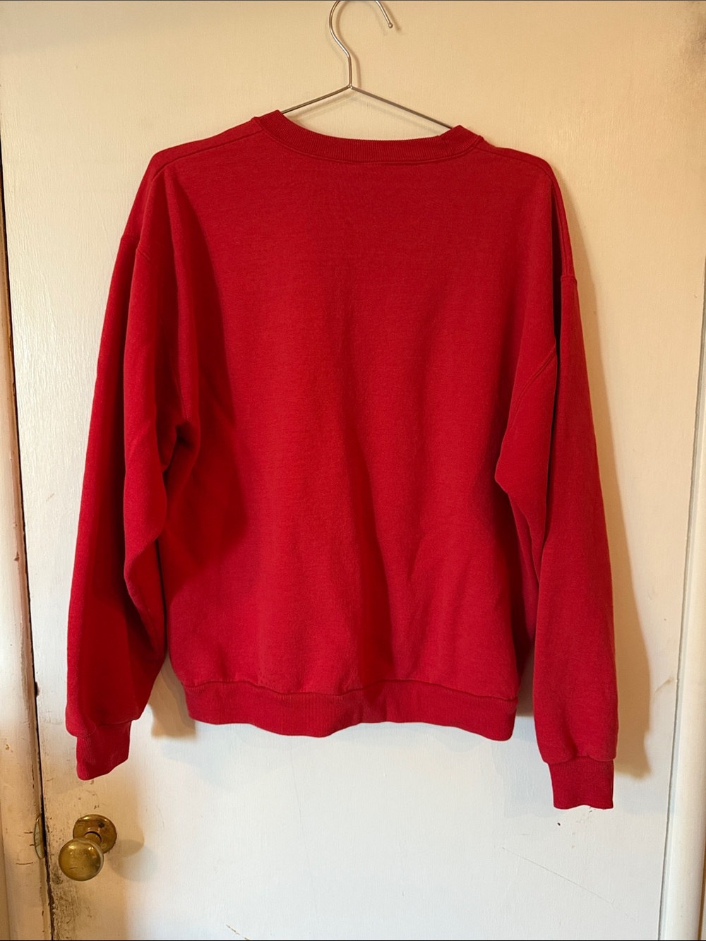 Vtg Wisconsin Badgers Bucky Red Crew Neck Sweatshirt Jerzees Medium - Picture 7 of 8